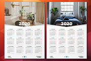 Calendar Poster 2020, a Stationery Template by AntartStock (Thumbnail 2 of 4)