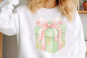 Watercolor Christmas Gift Clipart, an Illustration by SinaCreation (Thumbnail 6 of 7)