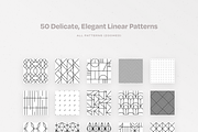 50 Delicate, Elegant Linear Patterns, a Pattern Graphic by Rienne Studio (Thumbnail 4 of 17)