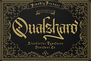 Qualzharo, a Blackletter Font by Danafont.co (Thumbnail 1 of 10)