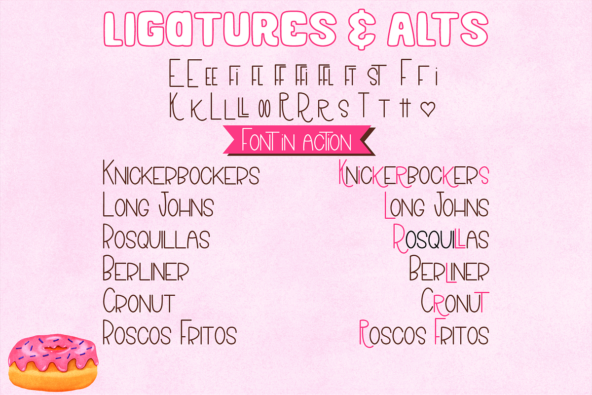 Donut Duo - a delightful font duo, a Font by Amber Nest Design (Photo 12 of 12)