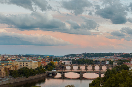 landscape with Vltava river, an Architecture Photo by Alliance Images