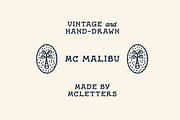 MC Malibu, a Font by McLetters (Thumbnail 1 of 11)