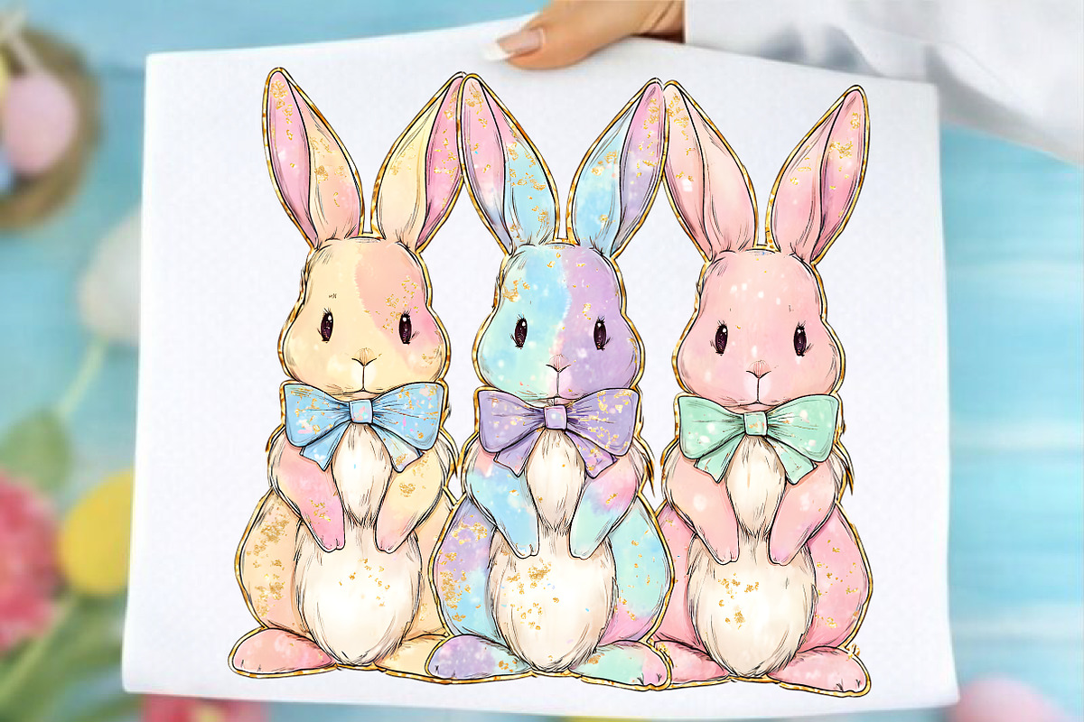 Bunny Coquette Bow PNG, Brushstroke, an Illustration by SinaCreation (Photo 1 of 7)