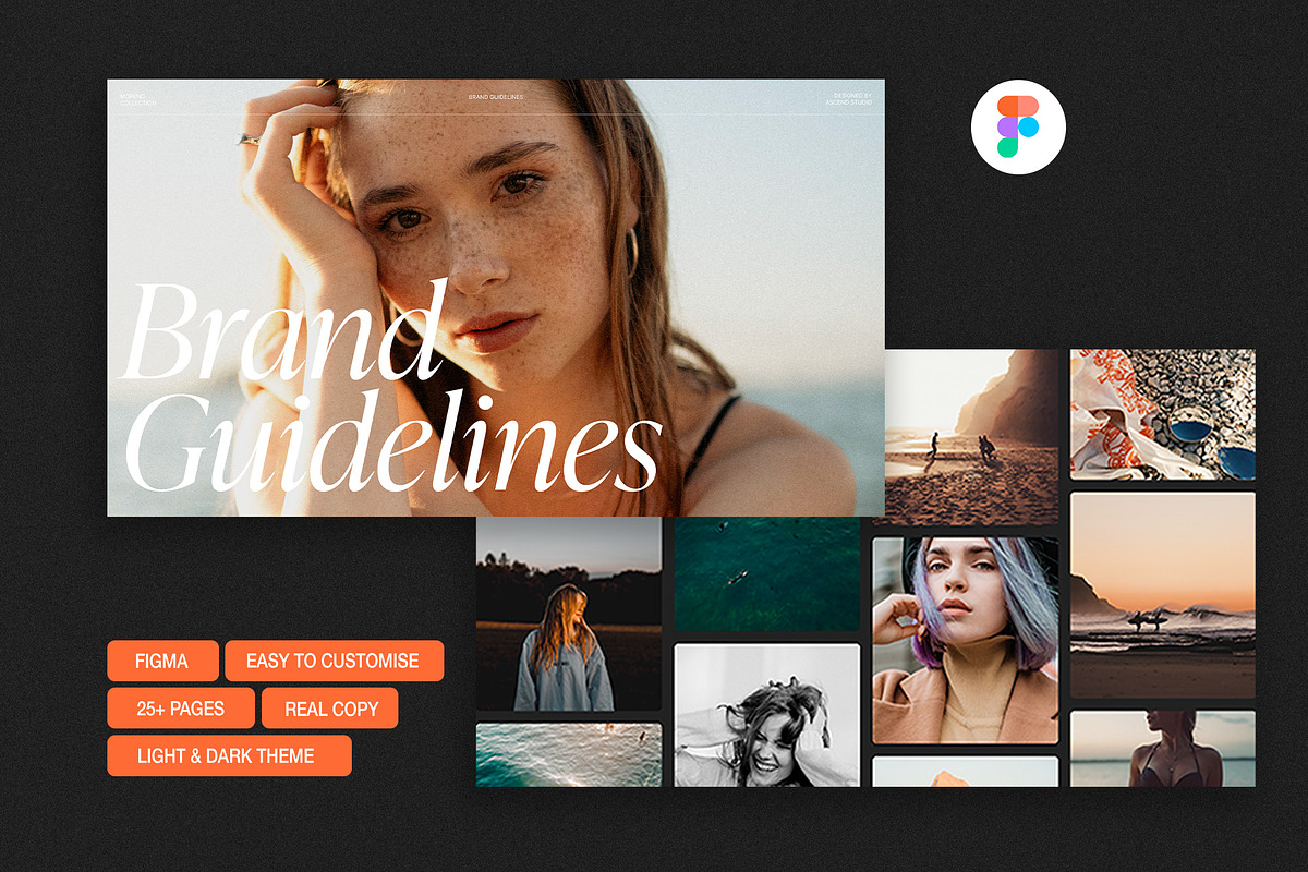 Figma Brand Guidelines Template, a Branding & Logo Template by Ascend Studio (Photo 1 of 9)