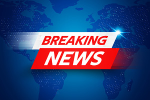 Breaking News Live Banner, a Background Graphic by Black White Mouse Design