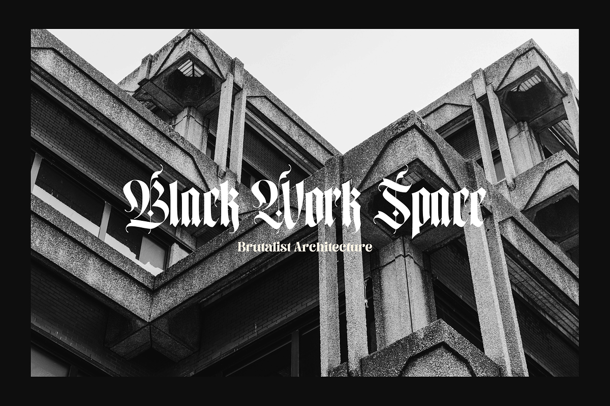 Wild Gothic - Blackletter Font, a Blackletter Font by Holyline Design (Photo 8 of 10)