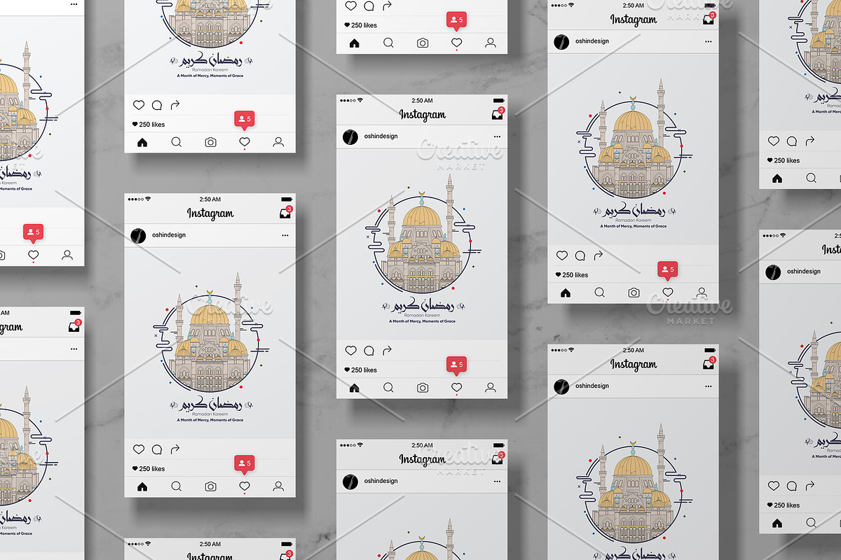 Celebrate Ramadan Kareem poster, a Poster Template by Oshin Design (Photo 4 of 4)