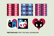 Covers design vector patterns, a Pattern Graphic by Helga Lukas (Thumbnail 7 of 7)