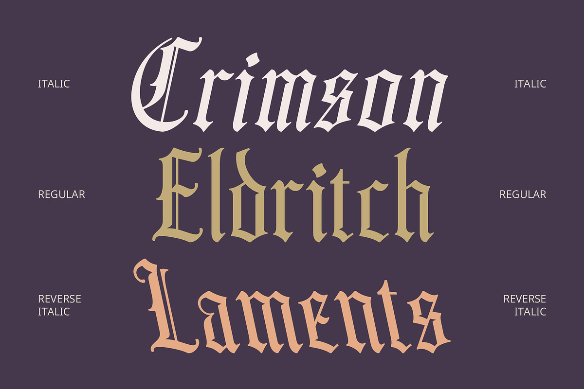 Cambrine – Blackletter Font, a Blackletter Font by Craft Supply Co. (Photo 3 of 8)