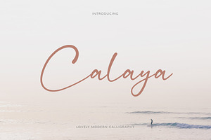 Calaya - Lovely Modern Script, a Script Font by Craft Supply Co.