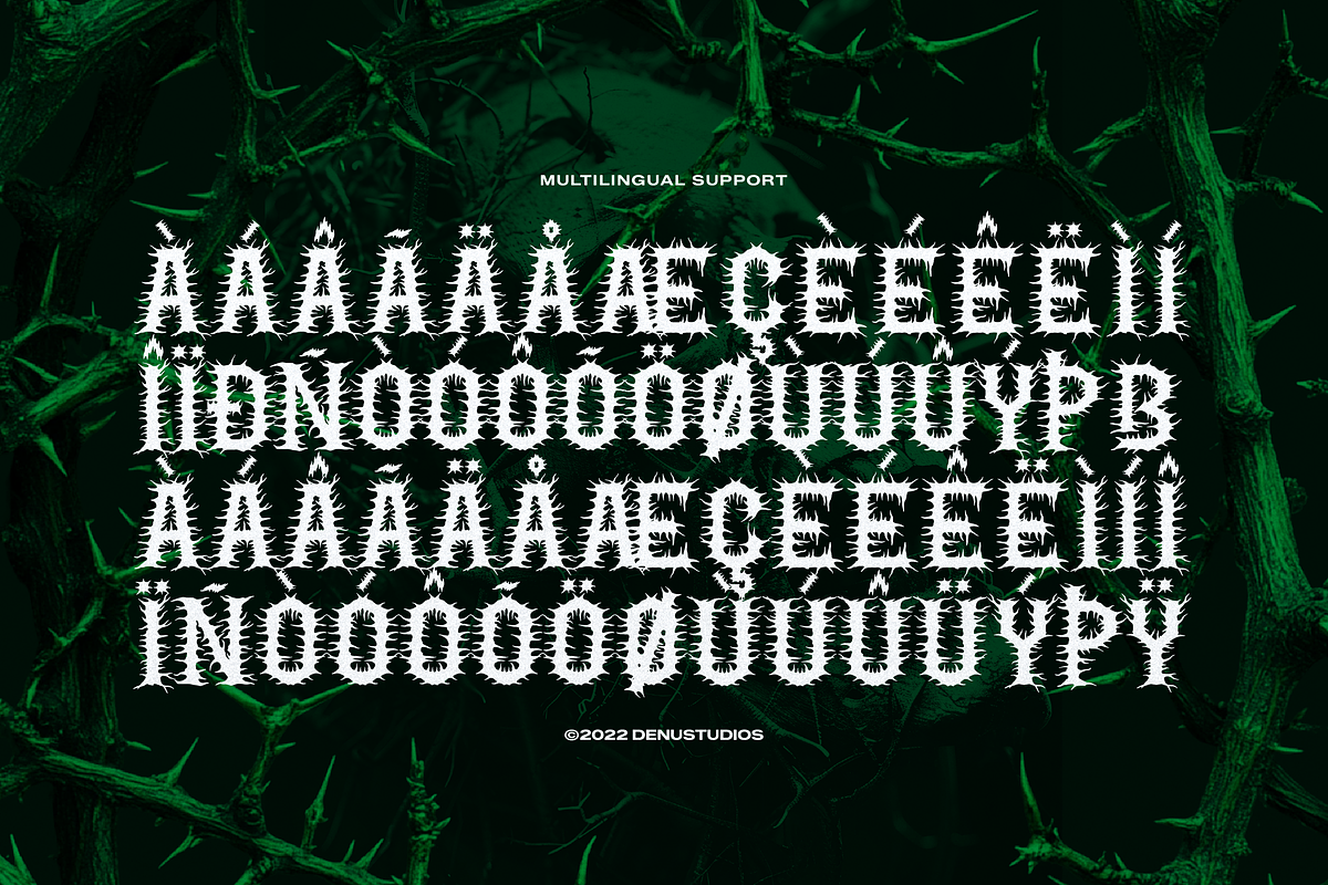 Rotspire | Black Metal Font, a Blackletter Font by Denustudios (Photo 12 of 12)