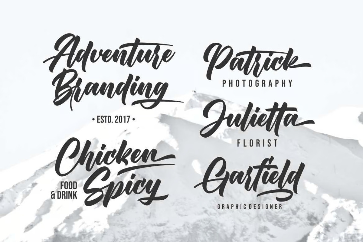 Ergibreak - Bold Script Font, a Script Font by UInstrument (Photo 6 of 9)