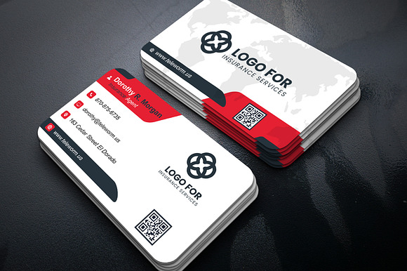 Organized Business Card Template PSD preview 5