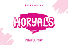 Horyals - Playful Font