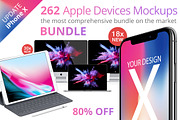 Apple Devices Mockups Bundle, an iPhone Mockup by RadekBroz (Thumbnail 1 of 20)