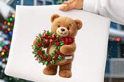 Christmas Teddy Bear Clipart, a Transportation Illustration by Digital Artistic99 (Thumbnail 4 of 9)
