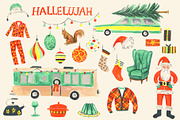 Watercolor Christmas Clipart, a Graphic by RhianAwni (Thumbnail 8 of 8)
