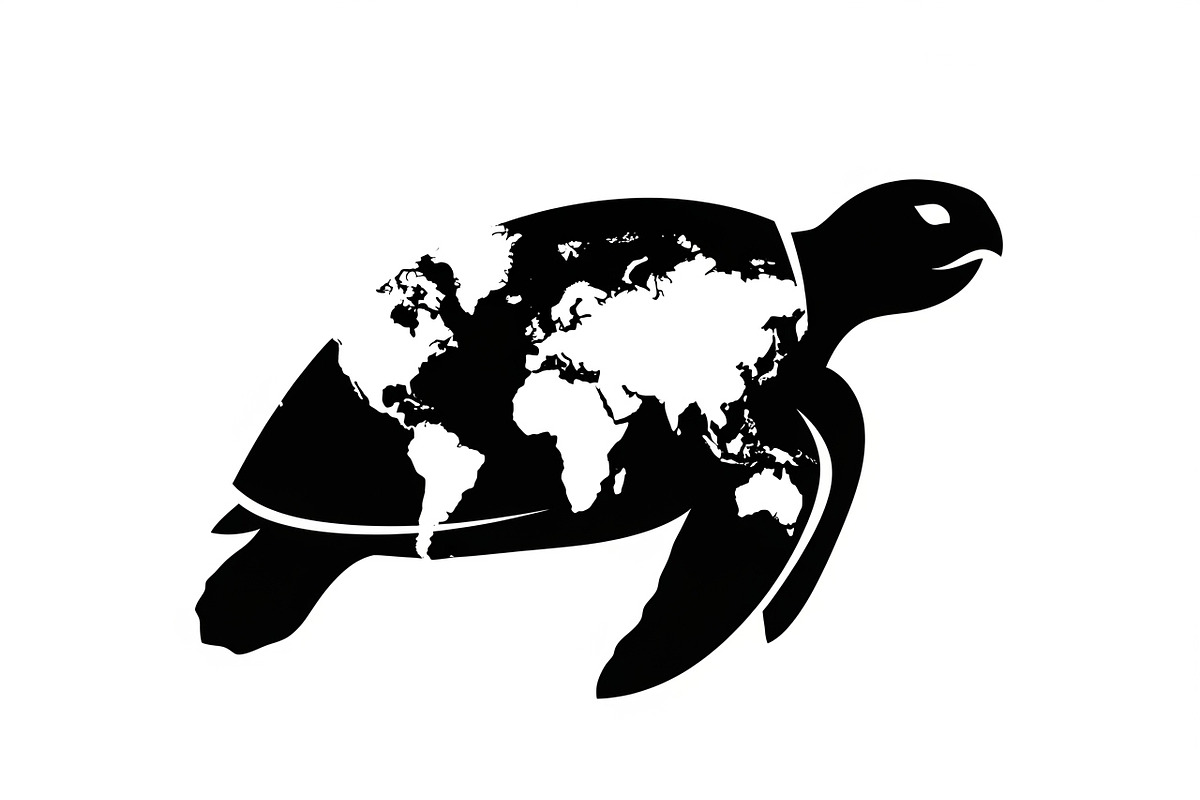 World Map Sea Turtle Bundle, an Illustration by Gaye Art (Photo 26 of 31)