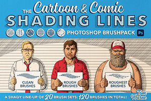 Shading Lines Photoshop Brushpack