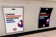 London Underground Screen Mock-Ups 4, an Advertising Mockup by Graphic Shelter (Thumbnail 3 of 6)