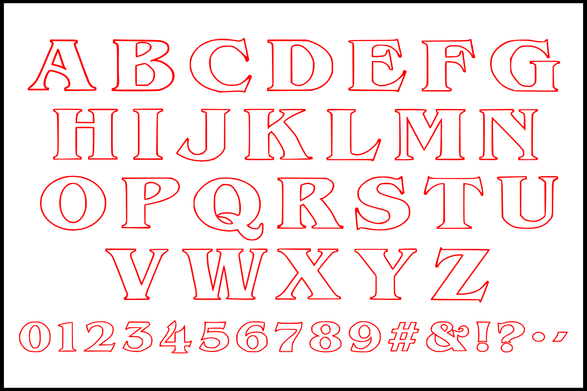 Strange Font Svg Png Pdf Dxf, an Object Graphic by Custom Fonts & Patterns