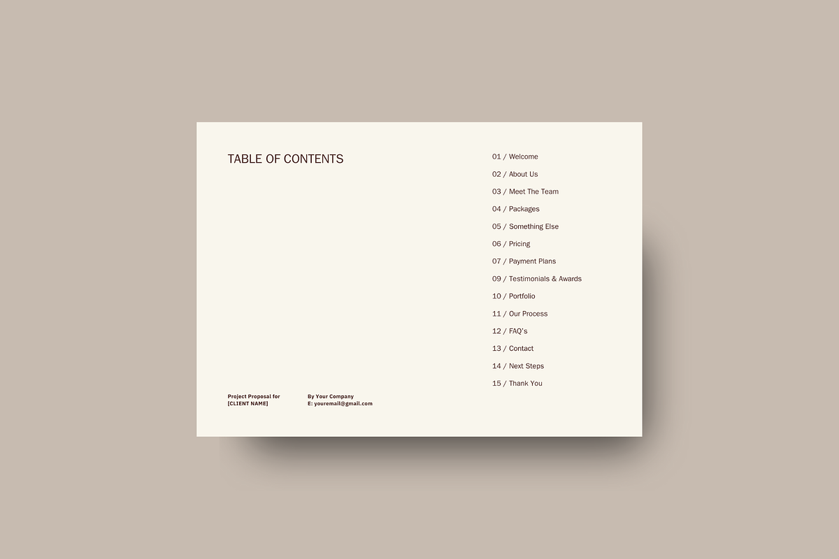 Modern Project Proposal Template, a Presentation Template by Brand & Bloom (Photo 4 of 15)