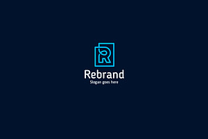 Rebrand • Letter R Logo Template