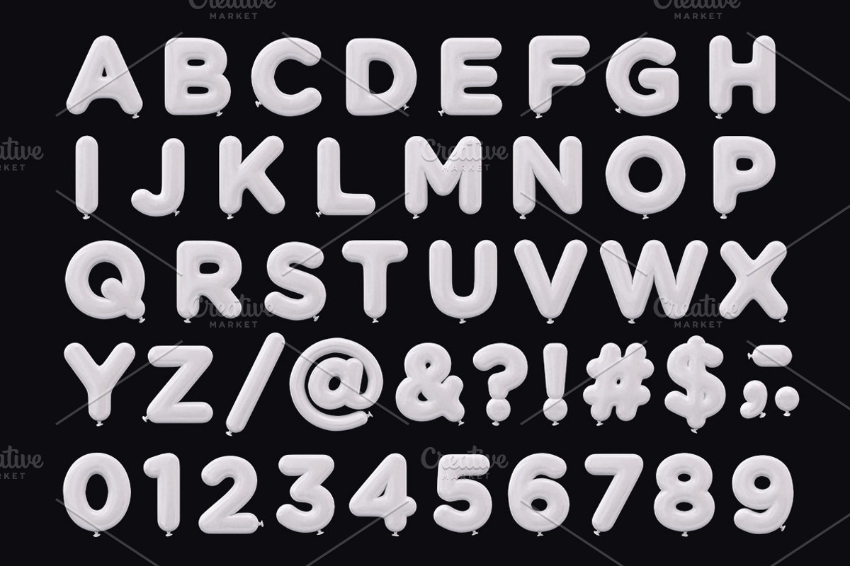 Balloon Type, an Object Graphic by Design Assets (Photo 9 of 11)