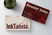 Red Tatto Artist Business Card, a Business Card Template by Annora Studio (Thumbnail 6 of 6)