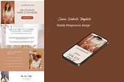 Canva Social Media Website Template, a Landing Page Template by Deepa Template Studio (Thumbnail 4 of 6)