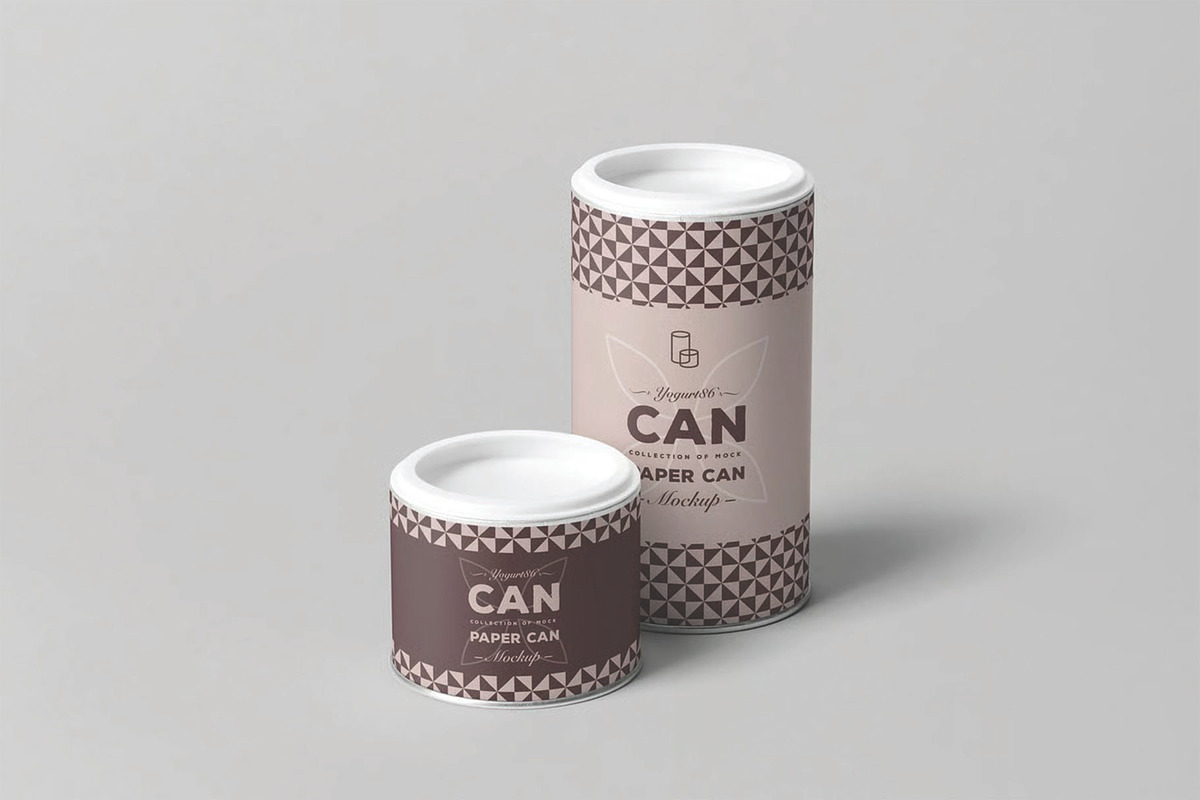 Standing Paper Tube Can Mockup, an Advertising Mockup by DesignRushMarket (Photo 2 of 2)
