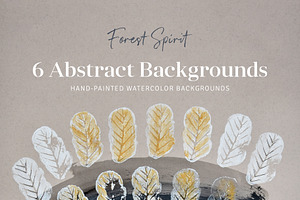 6 Abstract Backgrounds Forest Spirit