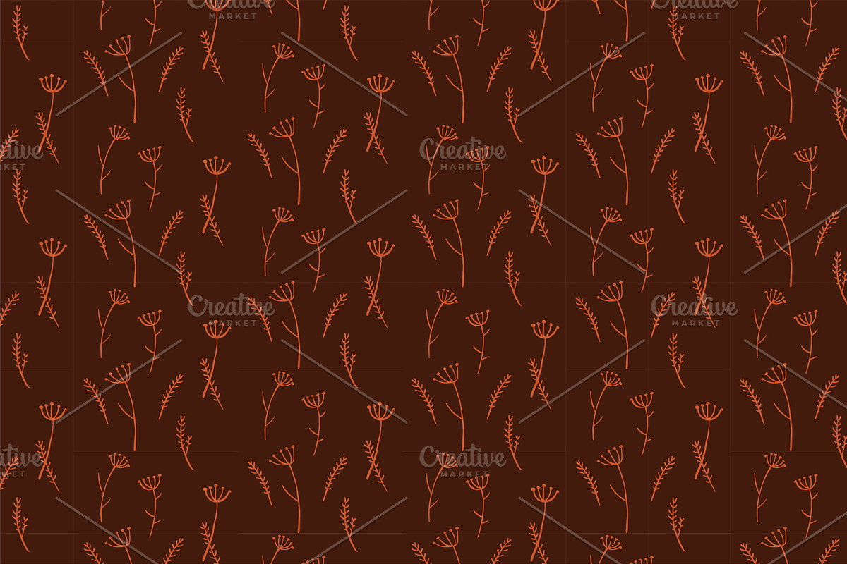 Earthy Botanical Patterns, a Pattern Graphic by Lyolya Profitrolya (Photo 4 of 7)
