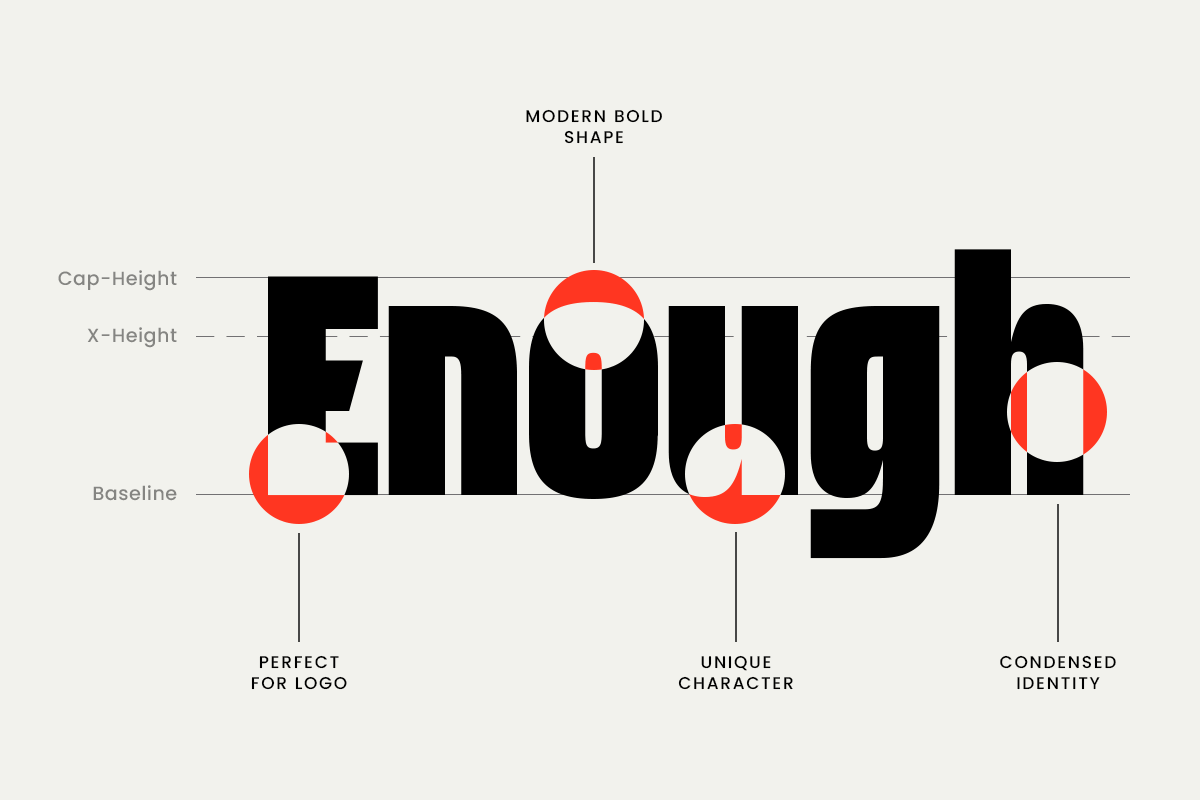 Hugeon - Modern Condensed Font, a Sans Serif Font by TokoPress (Photo 9 of 12)