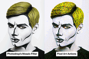 21 Pixel Art Photoshop Actions