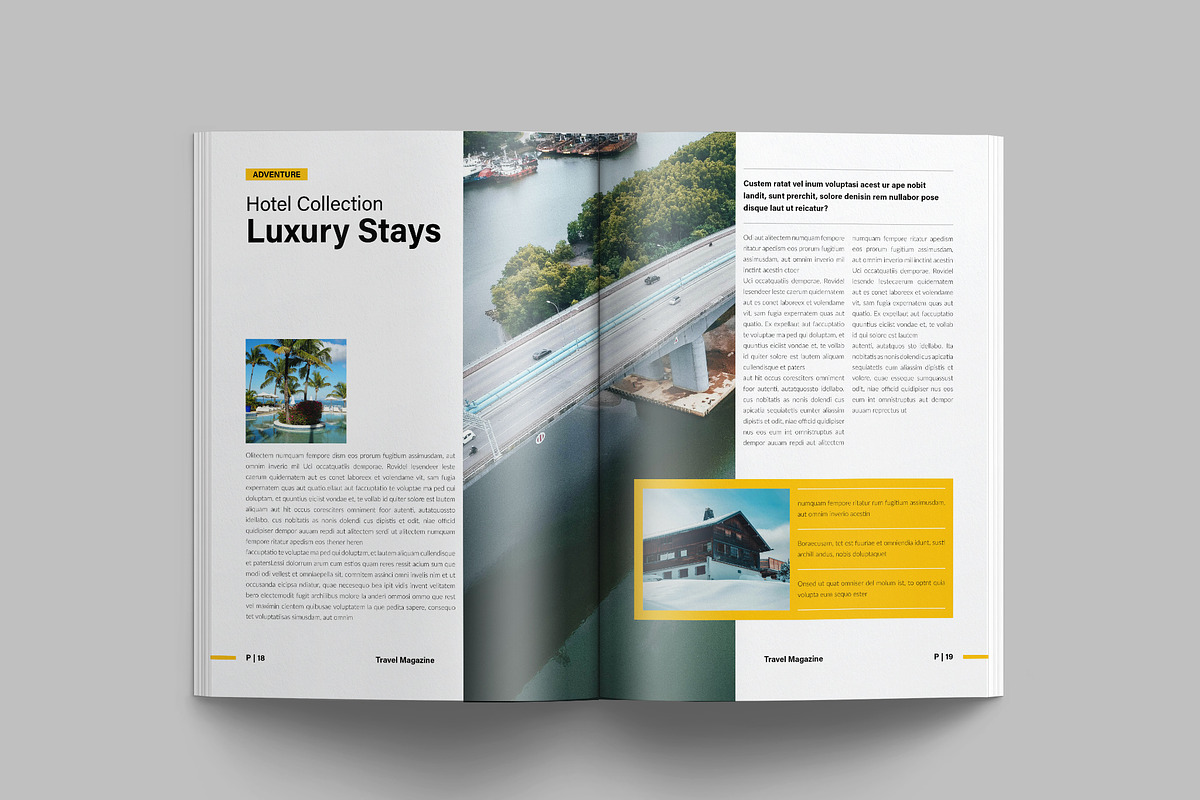 Travel Magazine Template Layout, a Magazine Template by NorthPeak (Photo 10 of 13)