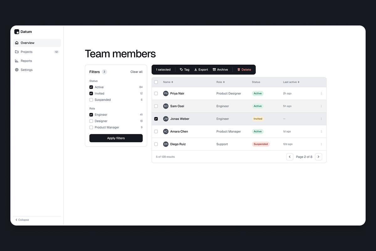 Datum — Design System, an UI Kit Template by DesignWise (Photo 4 of 7)