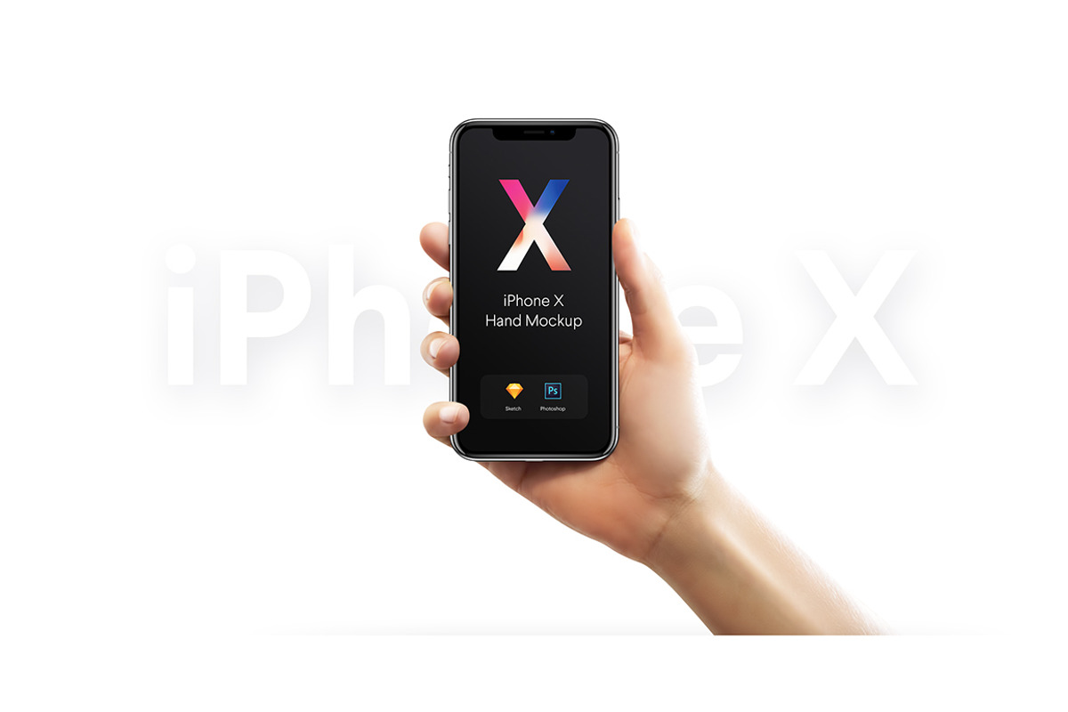 New iPhone X Hands Mockups, an iPhone Mockup by Pierre Borodin (Photo 7 of 7)