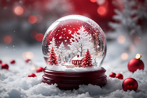 snow globe with christmas scene, a Holiday Photo by sirylok