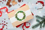 Christmas wreath PNG. Watercolor, an Illustration by Where summer is (Thumbnail 2 of 2)