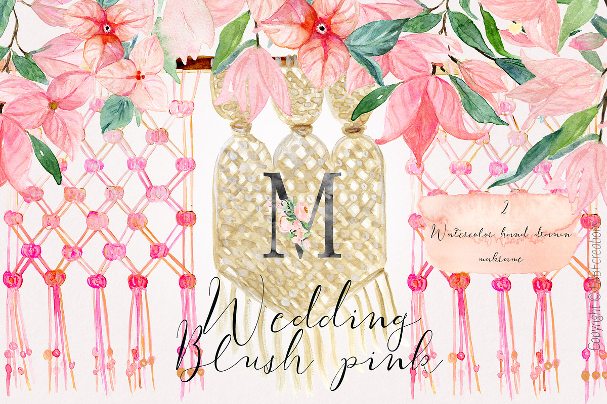 Blush pink bougainvillea flowers, an Illustration by LABFcreations (Photo 14 of 16)