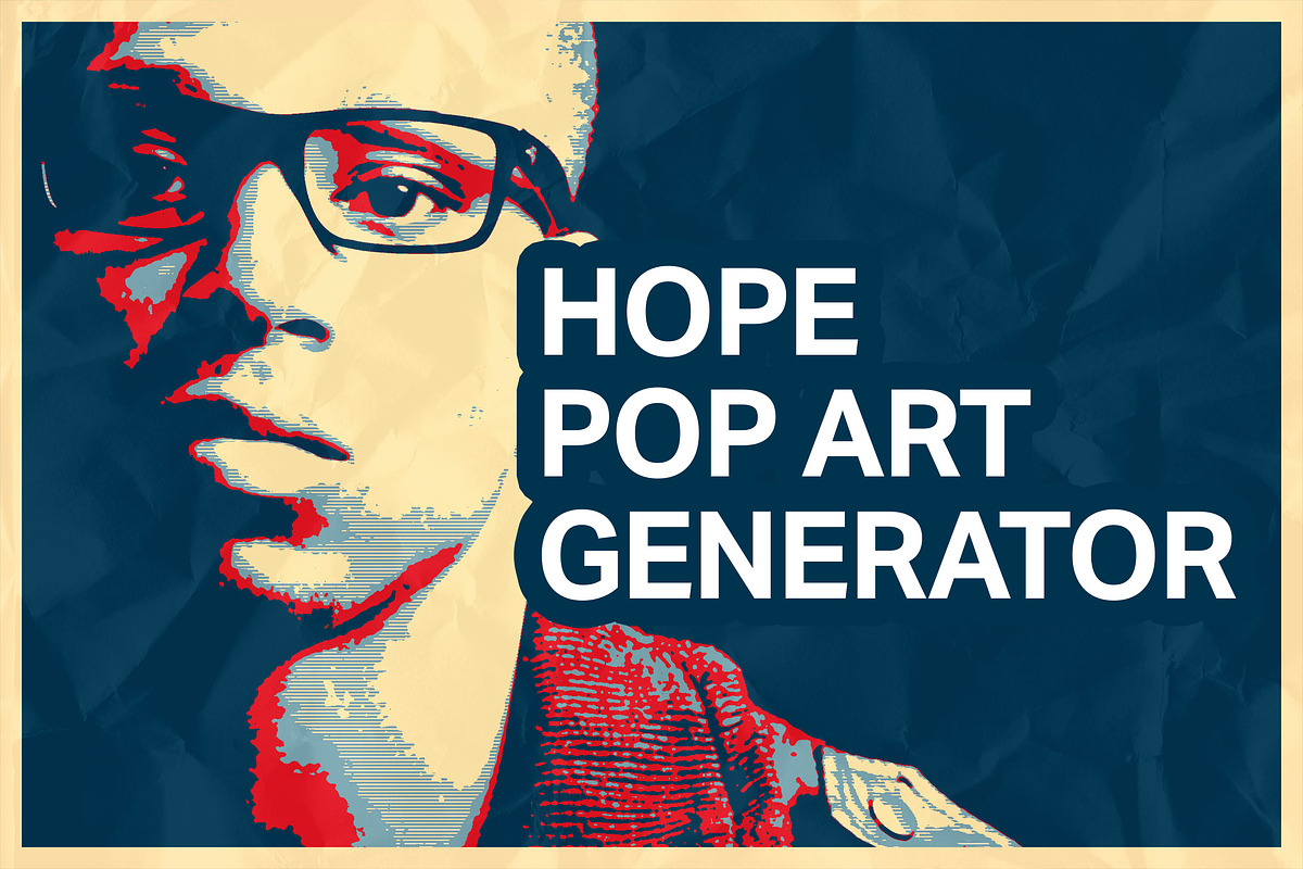 Hope Poster Pop Art Generator, an Action Add-On by SparkleStock (Photo 1 of 7)