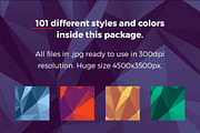 Geometric Triangle Backgrounds 101+, a Texture Graphic by Design Bits (Thumbnail 2 of 6)