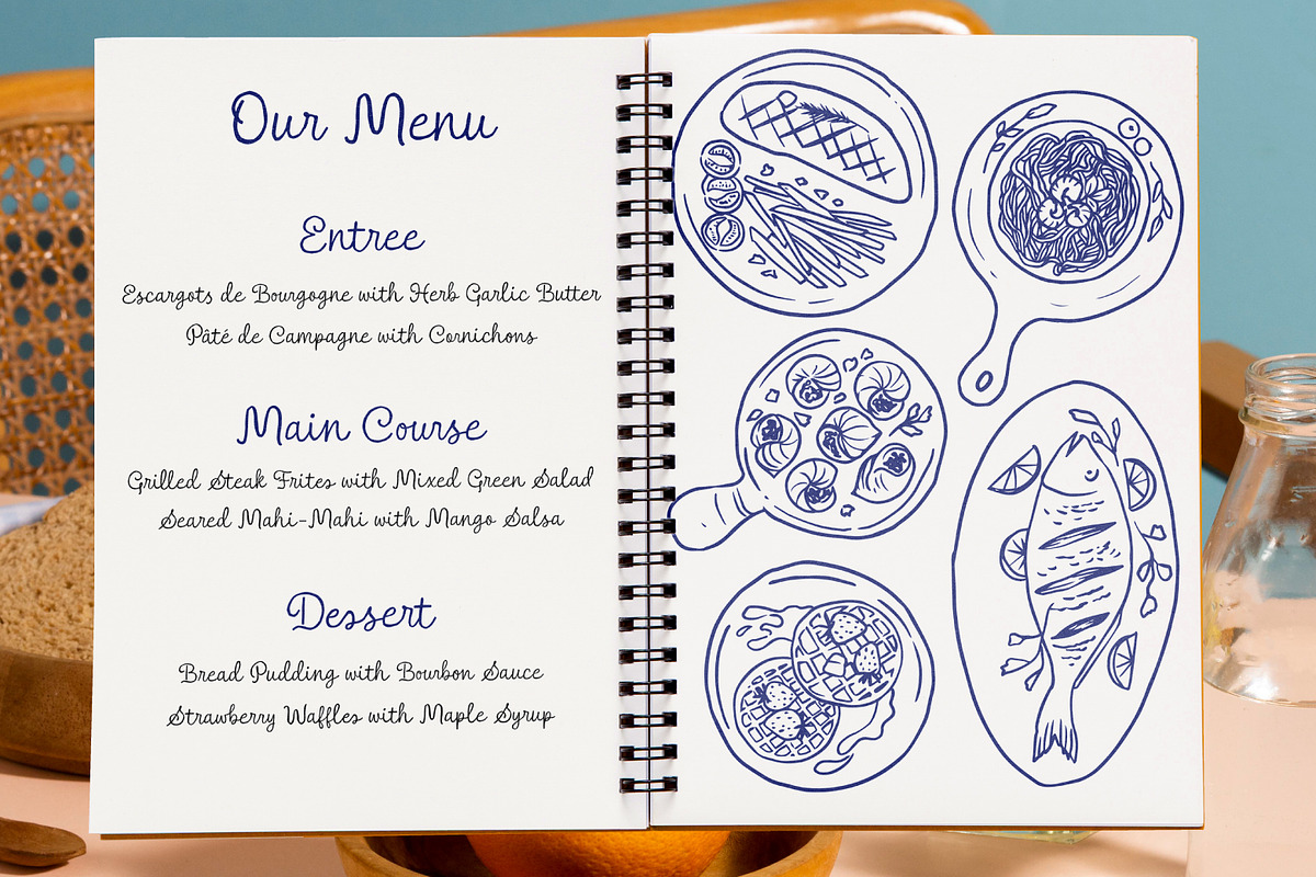 Tasteful Gourmet Script, a Script Font by Ef Studio (Photo 7 of 11)