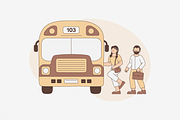 Public Transport Illustration, an Object Graphic by Jump Studio (Thumbnail 8 of 14)