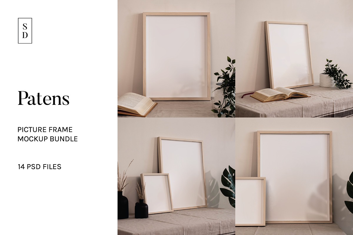 Frame Mockup Bundle - Patens, a Household Mockup by Saguaro Digital (Photo 1 of 10)