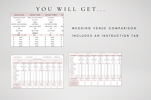 Google Sheets Wedding Venue Template