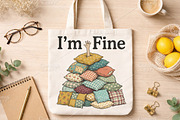 Funny I’m OK Pillow Pile PNG, an Illustration by Canvas Craft (Thumbnail 6 of 6)