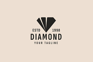 Diamond logo illustration, a Branding & Logo Template by Dyn Studio